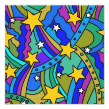 Shooting Star Hippie Pattern Photo