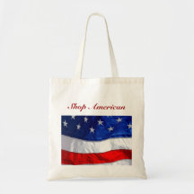 Shop American Tote Canvas Bag