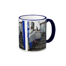 Shop and Steps in Obidos Portugal Coffee Mugs
