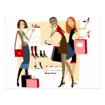 Shopaholic Post Cards