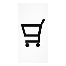 Shopping cart custom photo card