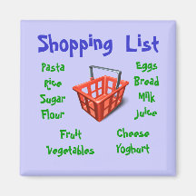 SHOPPING  LIST    Magnet