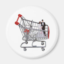 ShoppingNewlyWeds040909 Refrigerator Magnets