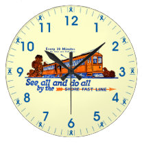 Shore Fast Line Trolley Service wall clocks