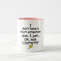 Short Attention Span Butterfly Mug