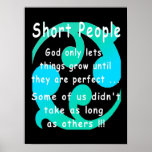 Short People Funny Revenge Design. Posters