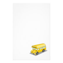Short School Bus Customized Stationery