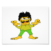 short wolfman halloween graphic photo print