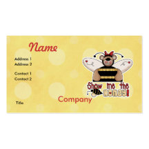 Show Me the Honey Bumble Bear Business Card