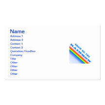Show Me The Rainbow Business Cards