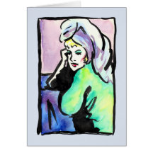 Shower Girl - Card