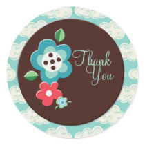 Shower Thank You Favour Sticker Label