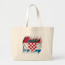 Shredders Croatian Flag Canvas Bag