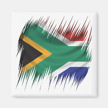 Shredders South Africa Flag Fridge Magnet