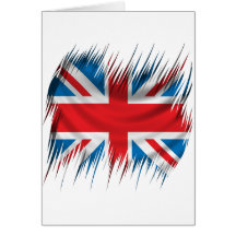 Shredders Union Jack Flag Card