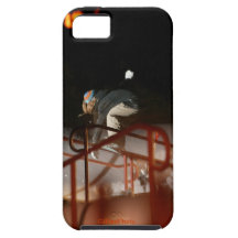 Shredding woman snowboarder iPhone 5 case