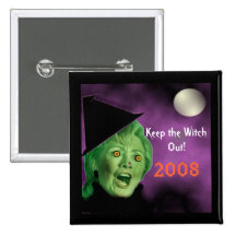 shrillerywitch, Keep the Witch , Out!, 2008 Pin