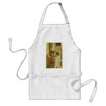 Shrine, JW Waterhouse, Vintage Victorian Portrait Apron