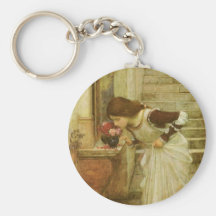 Shrine, JW Waterhouse, Vintage Victorian Portrait Keychains