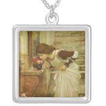 Shrine, JW Waterhouse, Vintage Victorian Portrait Necklace