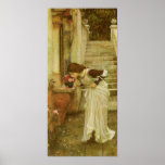 Shrine, JW Waterhouse, Vintage Victorian Portrait Print
