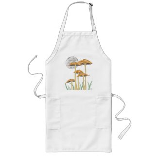Shrooms In Moonlight (Cut-Out) Apron