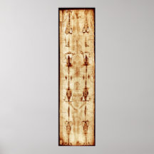 Shroud of Turin, ENHANCED, full image Jesus Christ Print