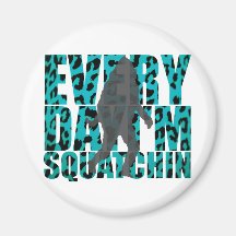 Shufflin' Sasquatch Fridge Magnets