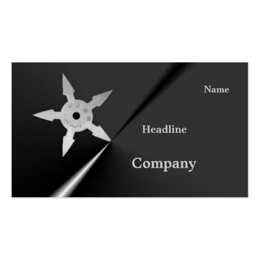 Shuriken Profile Card Business Card Template
