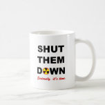 Shut Them Down Anti-Nuke Slogan Mugs