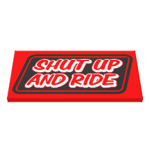 Shut Up & Ride Stretched Canvas Print