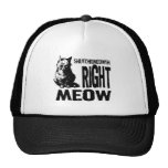 ShutchoMEOWTH Right MEOW! Funny Evil Kitty Trucker Hats