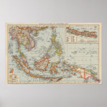 Siam, Malay Archipelago Poster