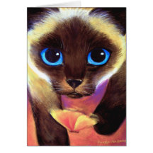 Siamese Cat Card