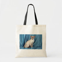 Siamese, lilac point canvas bags