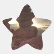 Siamese Twins at Sunset Star Sticker