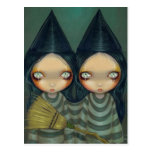 "Siamese Witch Twins" Postcard