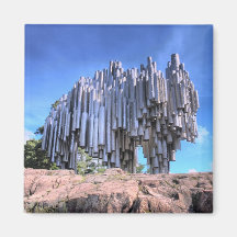 Sibelius Monument, Helsinki, Finland Fridge Magnet
