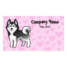 Siberian Husky / Alaskan Malamute Love Business Card Templates
