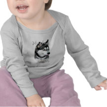 Siberian Husky (blk) Mum 2 T-shirt