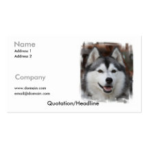 Siberian Husky Business Card