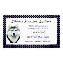 Siberian Husky Business Card