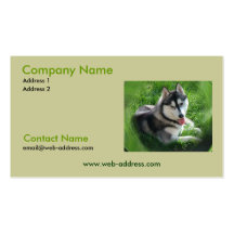 Siberian Husky Business Card