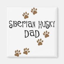 Siberian Husky Dad Fridge Magnet