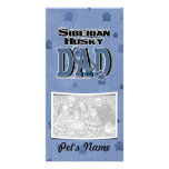 Siberian Husky DAD Photo Card