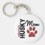 Siberian Husky Mum 2 Key Chain