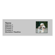 Siberian Husky skinny business cards
