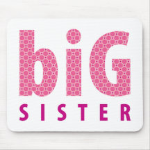 SIBLINGS COLLECTION - big sister {pink} Mousemat