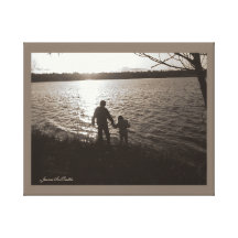 Siblings Stretched Canvas Print