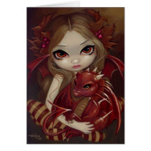 "Sienna Dragonling" Greeting Card